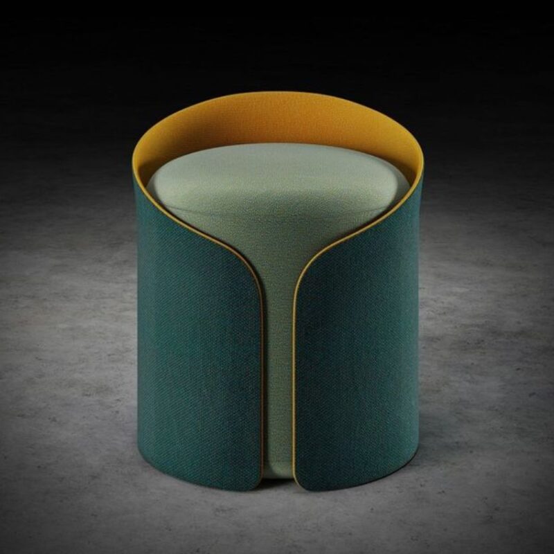 Dual-Color Classy Puffy Chair